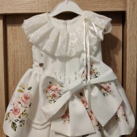 Бебешка рокля с флорален принт - JUNONA, снимка 3 - Бебешки рокли - 40419887