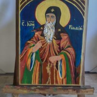 Икона на св.Иван Рилски, снимка 3 - Икони - 36775615