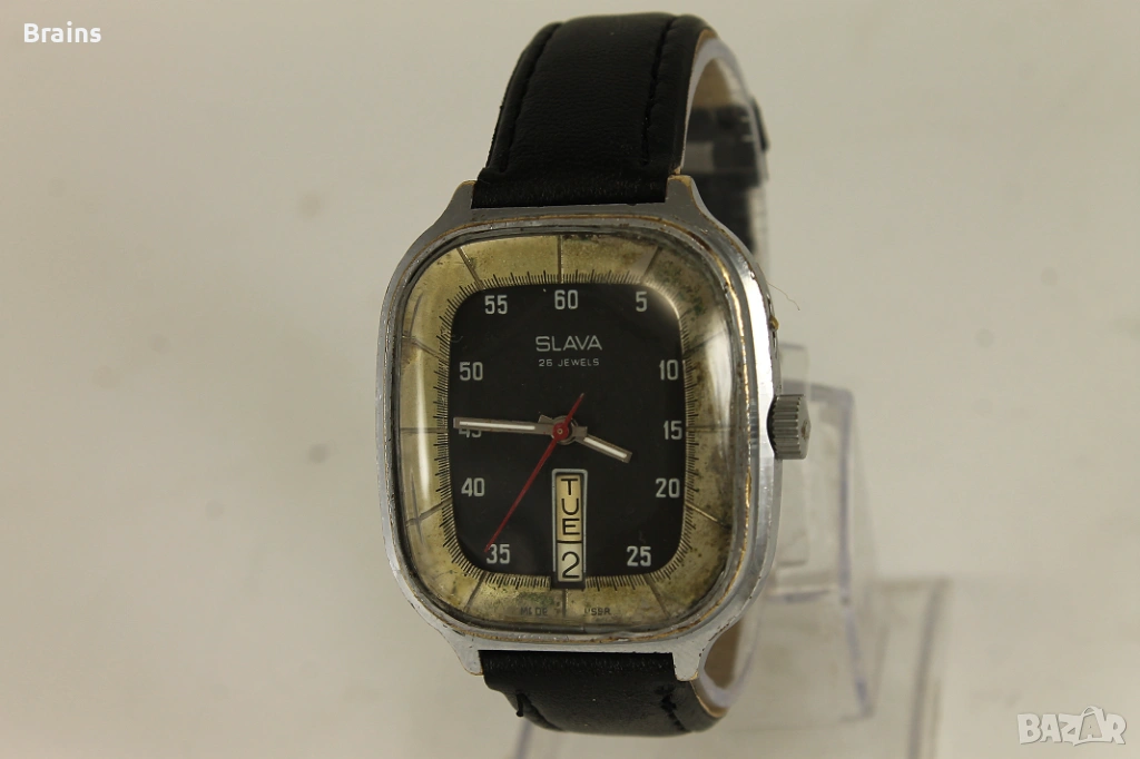 Колекционерски Руски Часовник СЛАВА Хладилник 26 Камъка, снимка 1