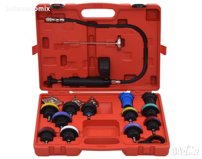 ИНСТРУМЕНТ ЗА ОТКРИВАНЕ НА ТЕЧОВЕ, Тестер за измерване налягането в охладителната система - 3145, снимка 1