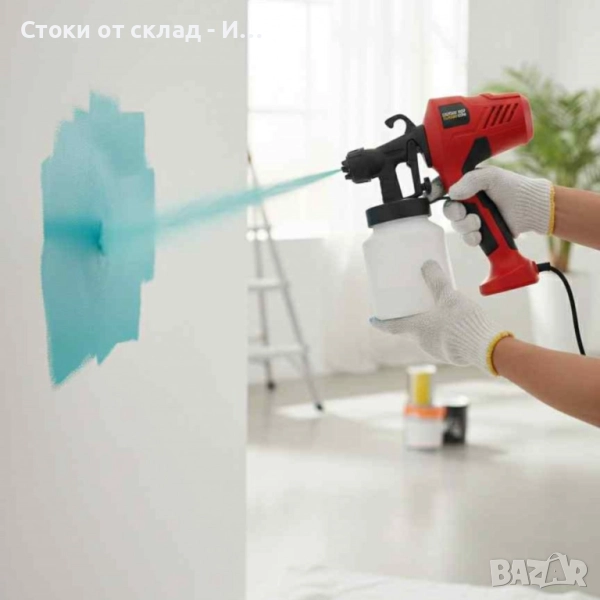 Електрически пистолет за боядисване Electric Paint Sprayer Elite — перфектно покритие без следи и ка, снимка 1