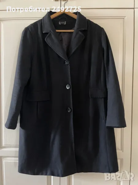 Дамско палто черно ГО 135, снимка 1