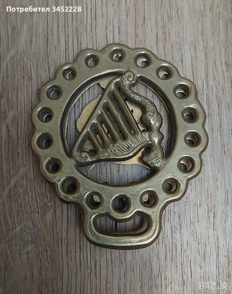 щипка винтидж месинг голяма за ценители , снимка 1