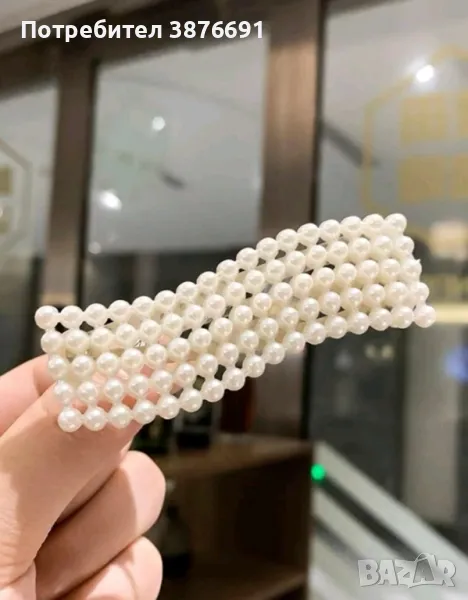 Елегантна фиба за коса френски стил с перли Chanel, снимка 1