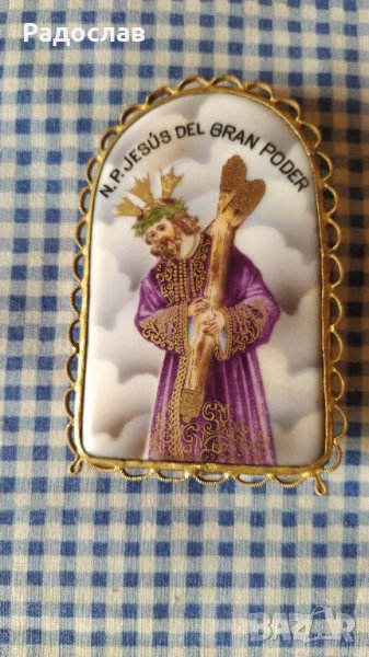 керамична икона Исус Христос , снимка 1