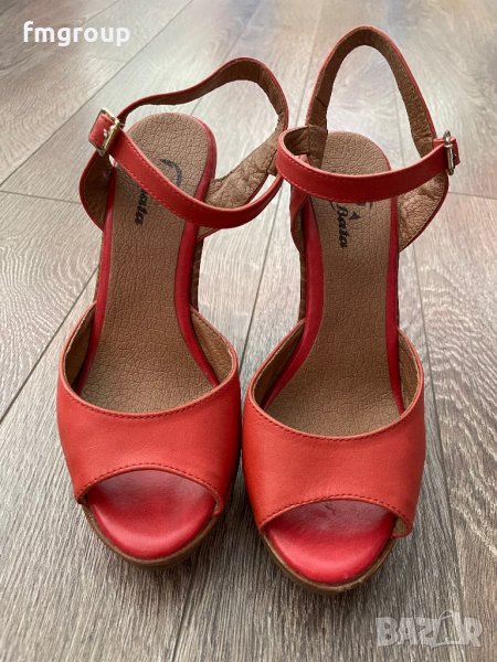 Дамски сандали естествена кожа BATA Бата 36 номер розови, снимка 1
