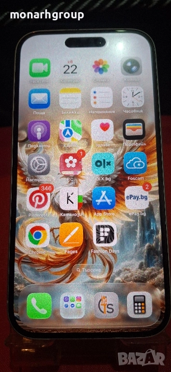 Телефон Iphone 16  /128 gb 100% батерия/ + кейс, снимка 1