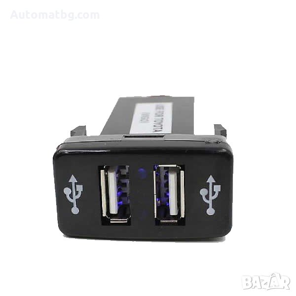 USB зарядно Automat, За два телефона, За VW GOLF 4, BORA, снимка 1