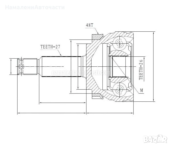 Външно каре NPZHY507 NPZ-HY-507 Kia Hyundai, снимка 1