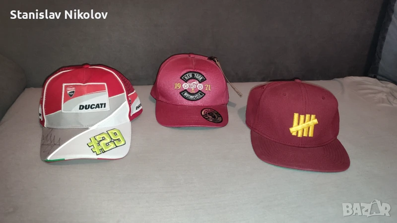 Лот от шапки с козирка - Undefeated; Ducati ; New York Motorcycles, снимка 1