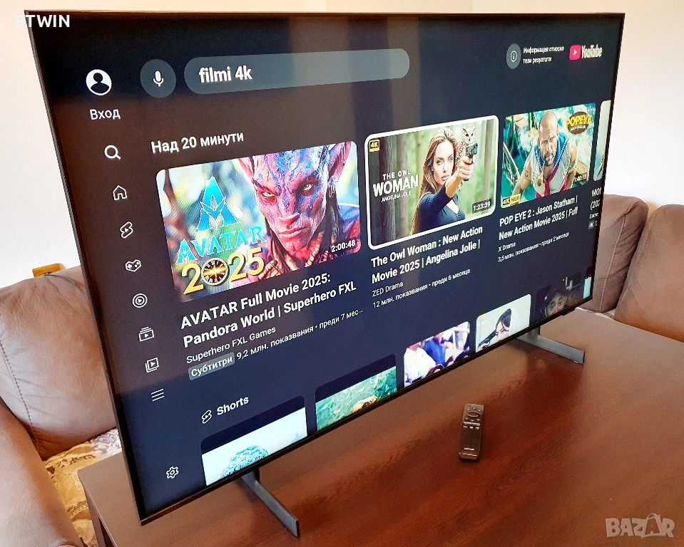 Телевизор - SAMSUNG 50 ИНЧА - Smart - 4K - Ultra - HD - LED !, снимка 1