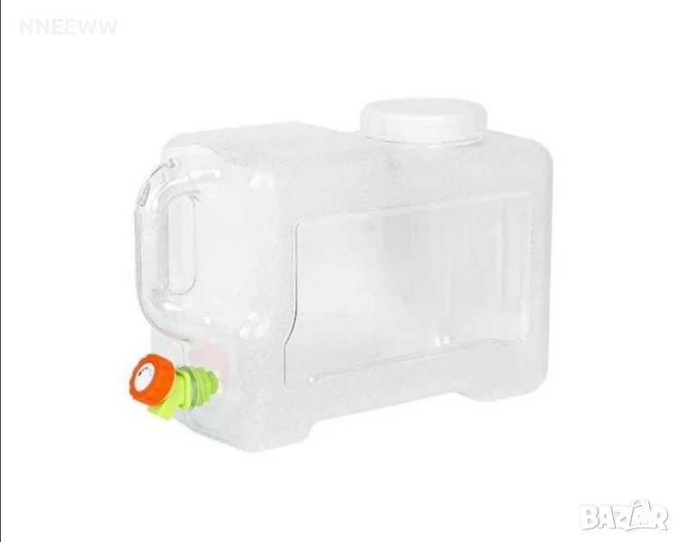 22l Прозрачна туба за вода с кранче за къмпинг каравана кемпер, снимка 1