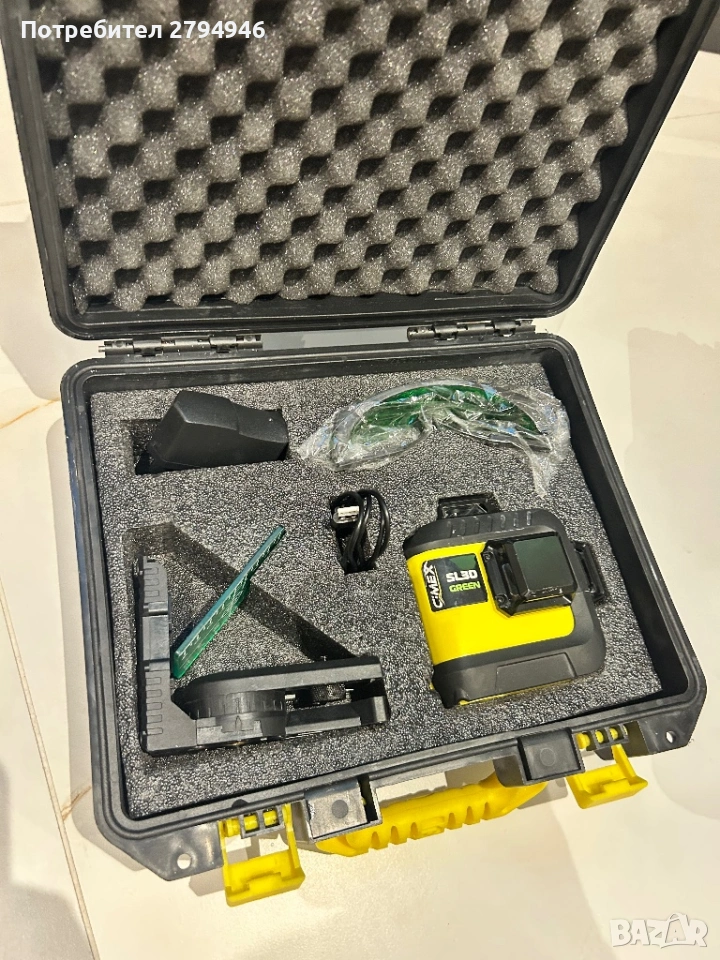 Лазарен нивелир зелен, снимка 1