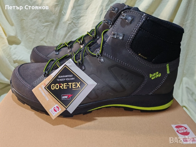 Страхотни мъжки туристически боти HANWAG Torsby GTX №46, снимка 1