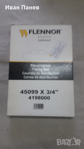 Ангренажен ремък 4198 FLENNOR за FIAT Croma, LANCIA Thema​, снимка 1
