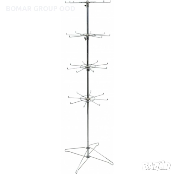 Щендер за аксесоари 4 етажа, хром Ф430, H1750 мм, снимка 1