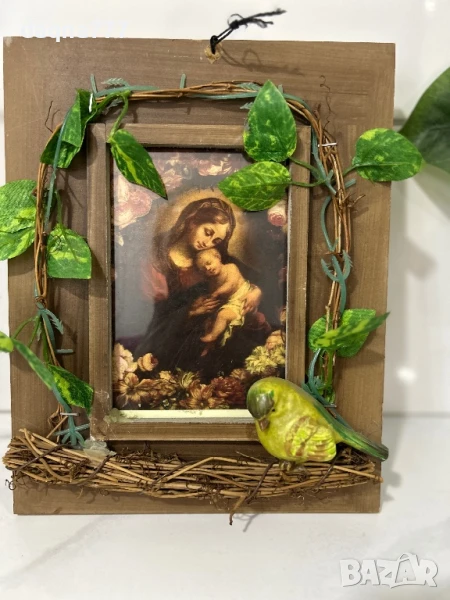 Стара находка картина Мадона с Младенеца Германия, снимка 1