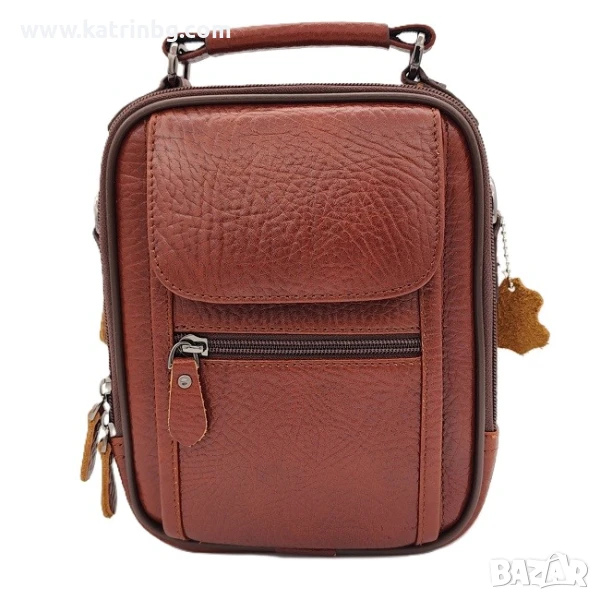 Мъжка кожена чанта през рамо от естествена кожа – високо качество, Турция Код на продукта:K-023, снимка 1