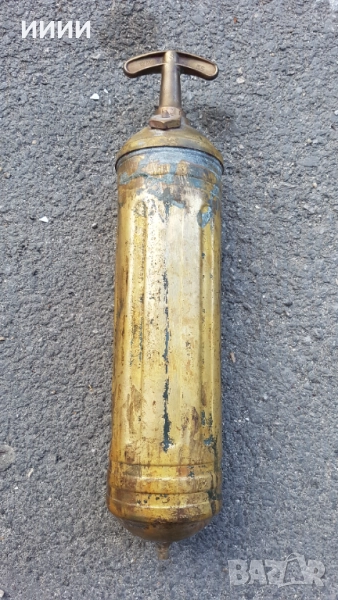 Старинен пожарогасител за кола, снимка 1
