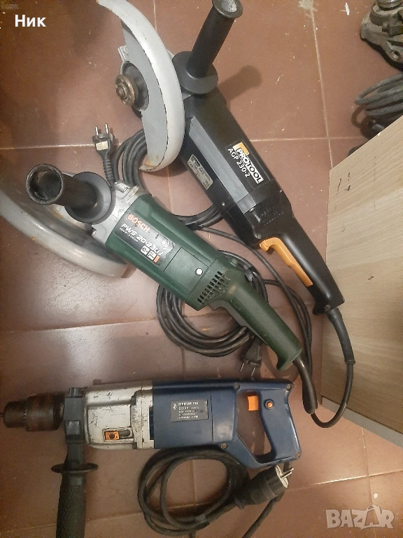 Големи ъглошлайфи и бормашина, снимка 1