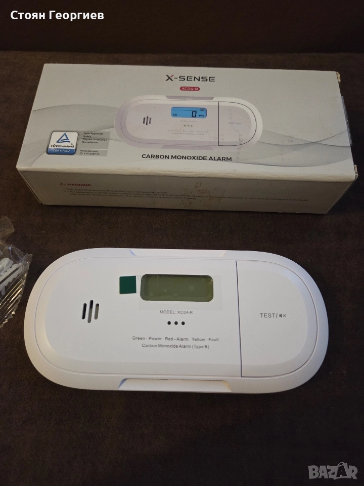 Чисто нов Детектор за въглероден оксид X-Sense XC04-R, снимка 1