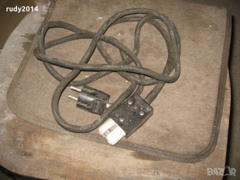 Стар модел захранващ кабел-нов-щекер , снимка 1