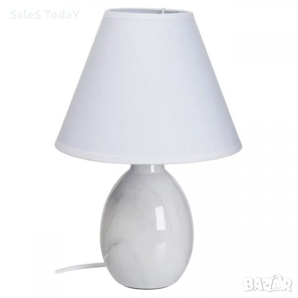 Нощна лампа, настолна лампа, Керамика-PVC-памук, 220-240V / 50Hz / Макс. 40W,31см. , снимка 1