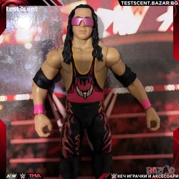 Екшън фигура WWE Bret Hart Брет Canadian WCW Mattel Survivor Series играчка, снимка 1