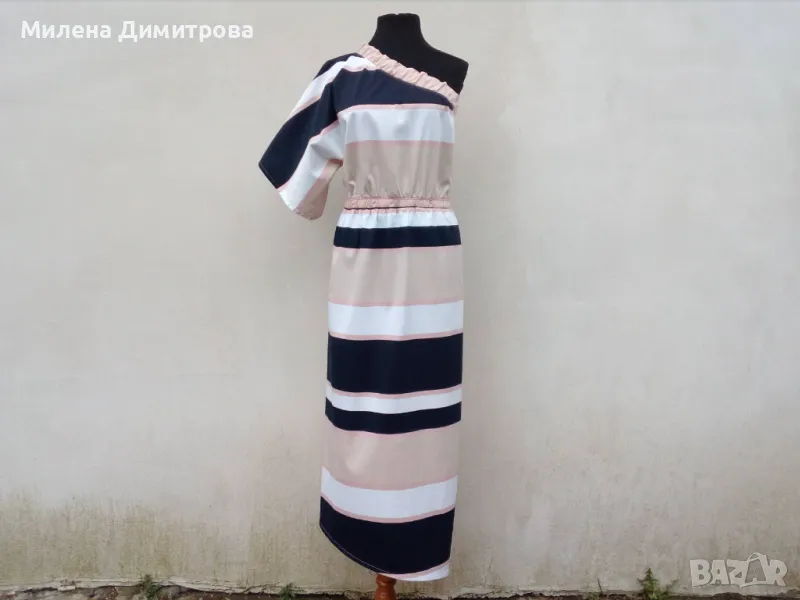 Дълга асиметрична рокля с кимоно ръкав, снимка 1