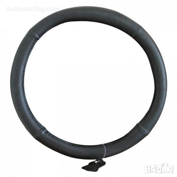 Калъф за волан Automat, Калъф от еко кожа, L, 037, Черен, снимка 1