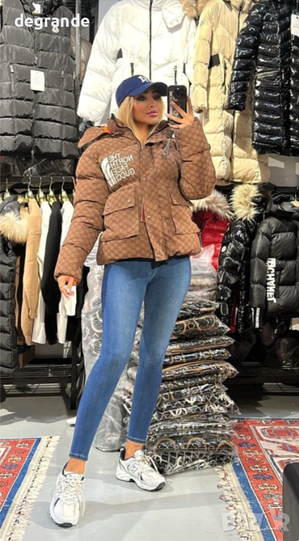 Хитов модел Дамско зимно яке GUCCI x THE NORTH FACE, снимка 1