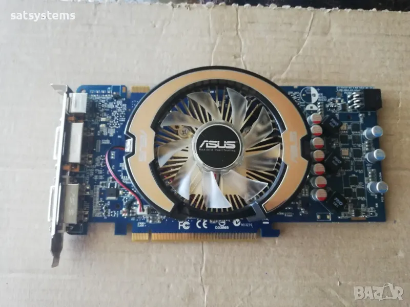 Видео карта NVidia GeForce Asus EN9600 GT 1024MB GDDR3 256bit PCI-E , снимка 1