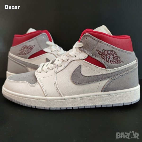 Нови Оригинални Обувки Размер 41 Nike Air Jordan 1 Mid Past Present Future Маратонки Кецове Shoes , снимка 1