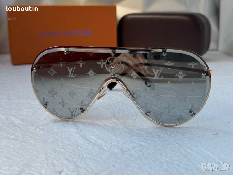 Louis Vuitton 2023 висок клас мъжки слънчеви очила маска, снимка 1