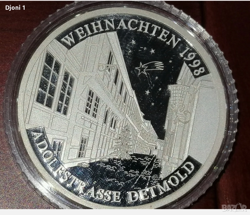 Сребърен Weihnachtstaler 1998, снимка 1