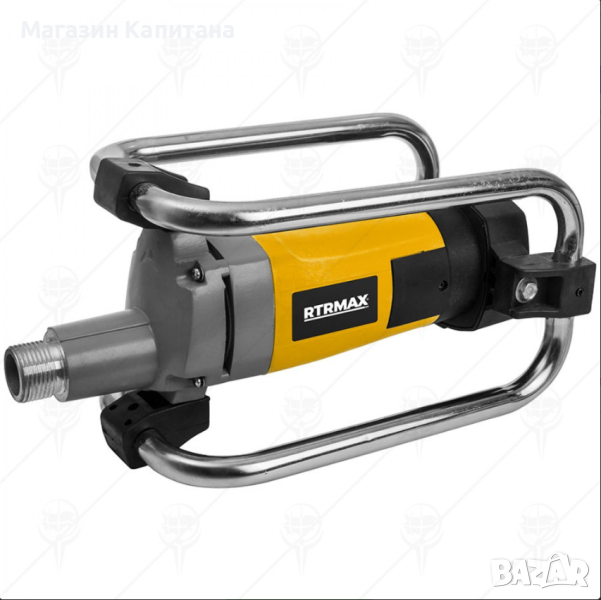 ВИБРАТОР ЗА БЕТОН 1500W с вал 4 и игла Ф45. 3 год. гаранция., снимка 1