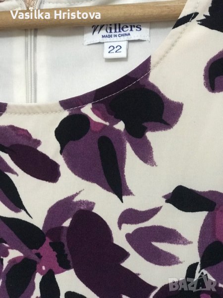 Елегантна рокля с подплата, лека еластичност, размер 22 EU, снимка 1