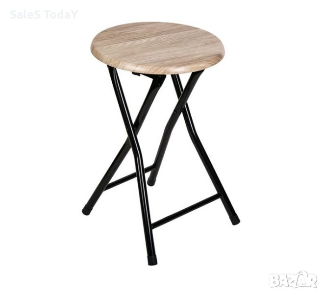 Табуретка, Метал, сгъваем стол, Дърво 30x47см, снимка 1