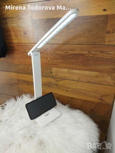 Сгъваема лед лампа, защита на очите с тъч 3 цвята светлина , снимка 1