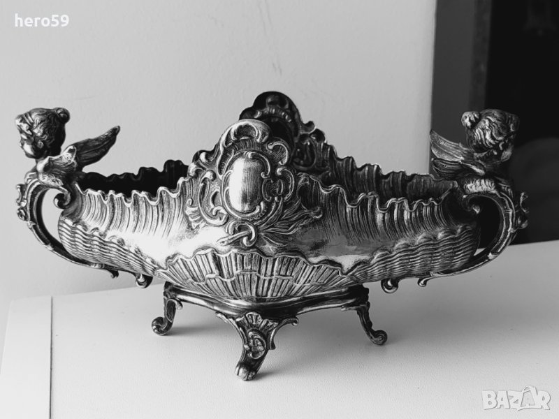 WMF-посребрена боnбониера(гондола) 1890 год./сребро сребърна/, снимка 1