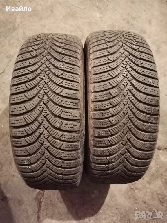 Продавам 2 броя зимни гуми 185.60.14 на 1 сезон дот 2020 Hankook , снимка 1