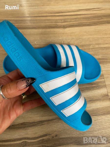 Оригинални светло сини чехли Adidas ! 35 н, снимка 1