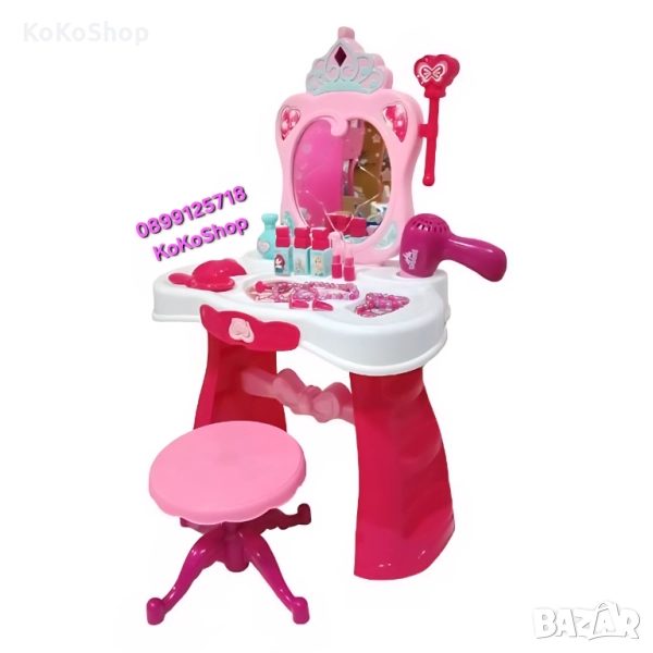 Детска тоалетка със столче,звук и светлини/тоалетка за деца, снимка 1
