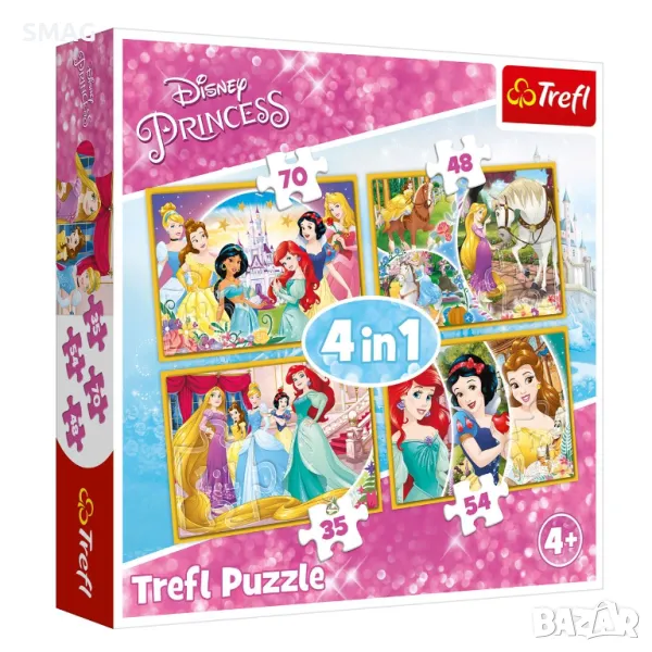 Пъзел PRINCESS 4 в 1 S_1182817, снимка 1