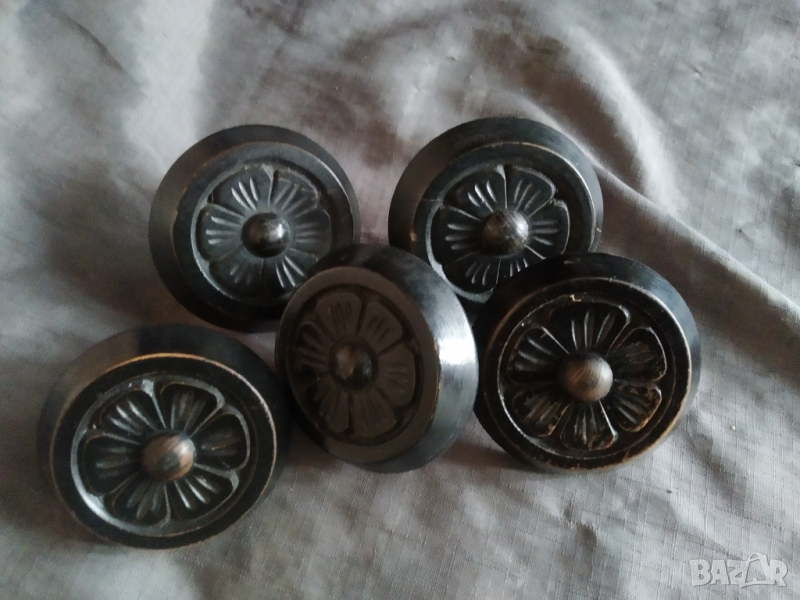 пет дървени апликации,декорации, снимка 1