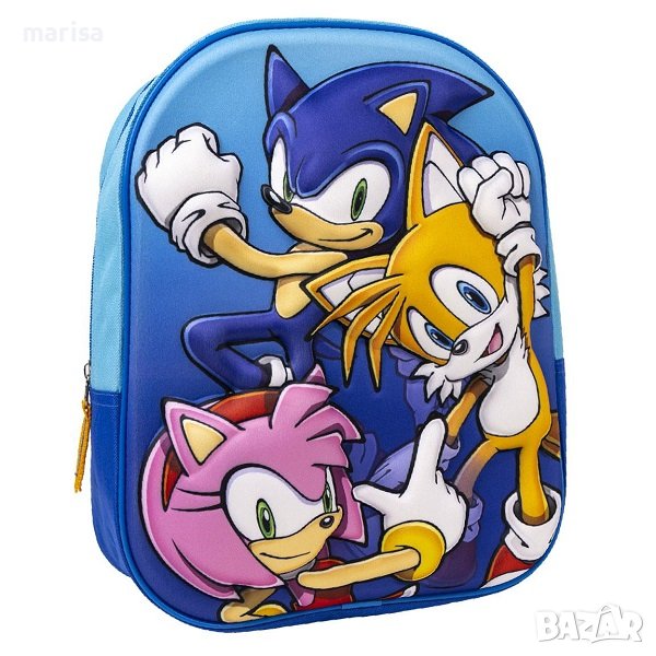 Детска раница Sonic The Hedgehog 3D – 31cm 8445484299922, снимка 1
