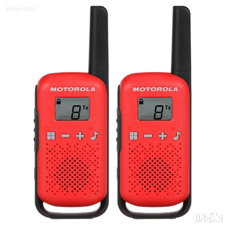 Радиостанция MOTOROLA TLKR T42 Червен цвят, снимка 1