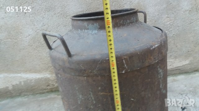 масивен метален гюм за мляко и буркани 50 литра , снимка 9 - Антикварни и старинни предмети - 39836494
