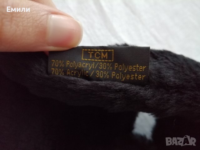 TCM дамски черен плюшен шал - подарък при покупка над 12 лв, снимка 8 - Шалове - 44341197