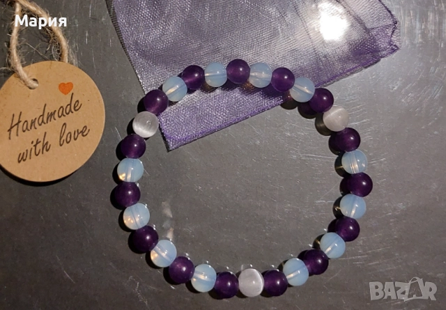 Гривни от естествени камъни , снимка 12 - Гривни - 43452132